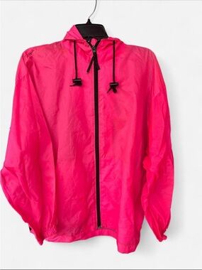 Prospirit Hot Pink Hooded Nylon Jacket